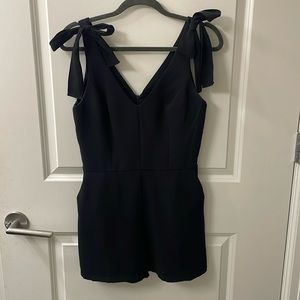 Amanda Uprichard black romper size medium